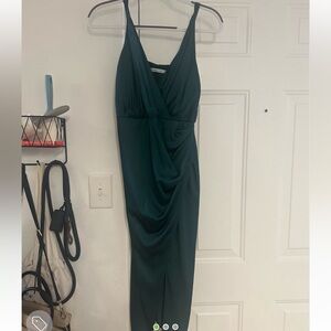 Abercrombie Green Satin Dress